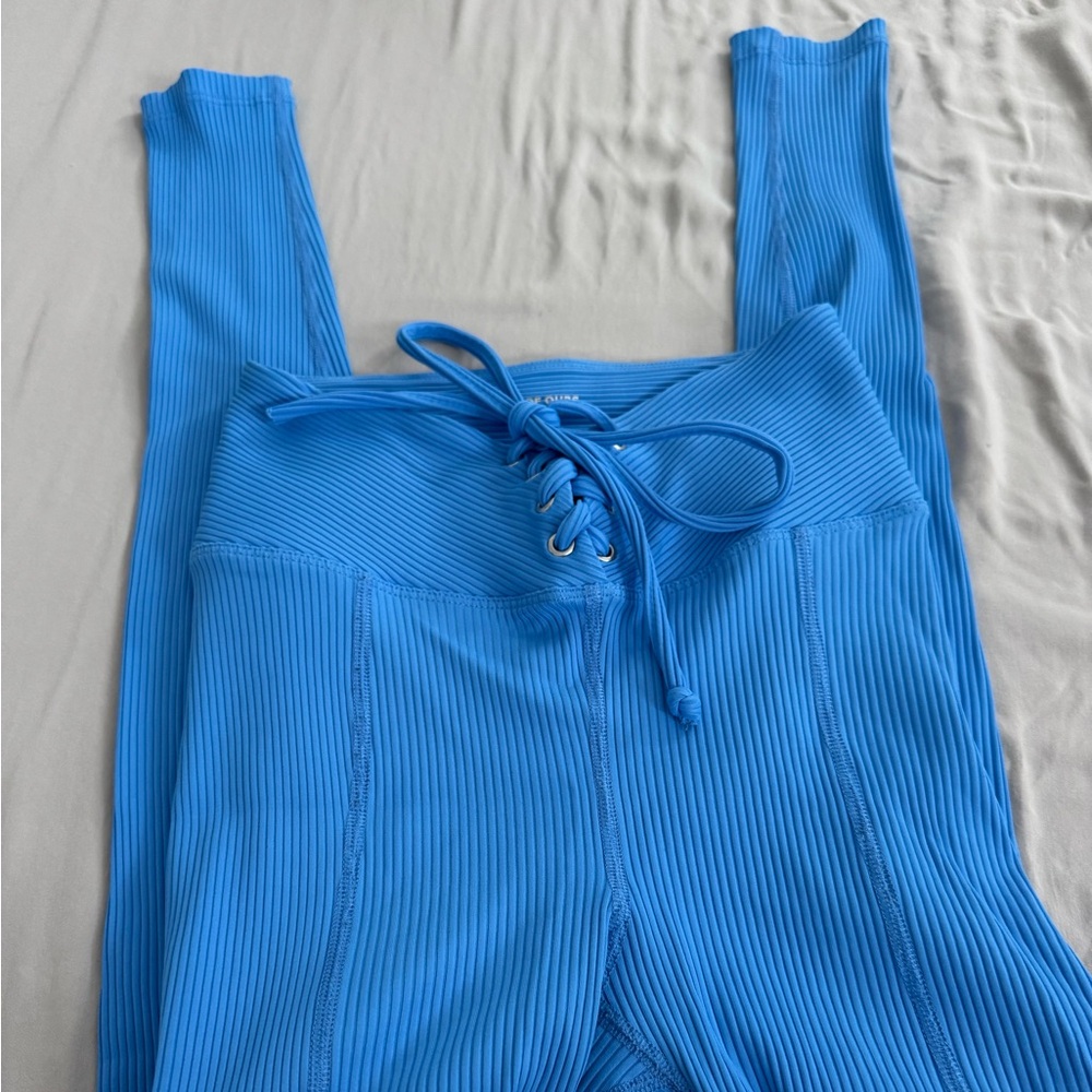 Year of ours Bright blue football leggings